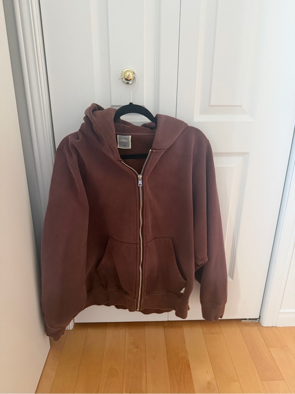 Muse Women's Crewneck Zip Hoodie in Brown